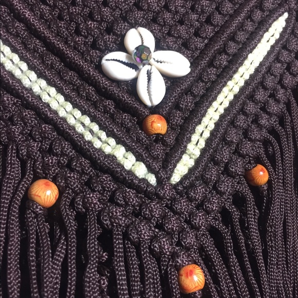 Boho Macrame Purse - Picture 3 of 3